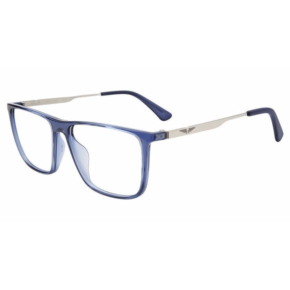 POLICE OPTICAL VPLP09 Eyeglasses SHINY-TRANSP.BLUE-0AGQ 54mm